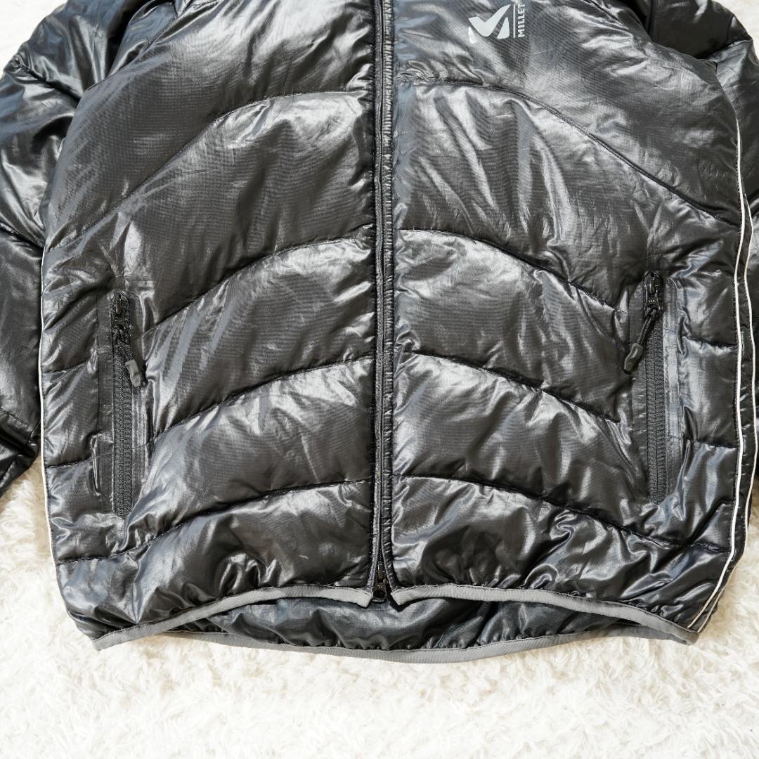 【美品】MILLET　ミレー　防水シェルダウンジャケット　Lサイズ　ブラック