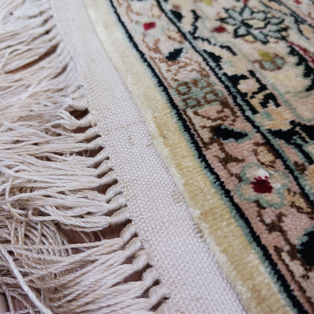 専用Y2811 シルク100% 細密手織り100万ノット ペルシャ絨毯