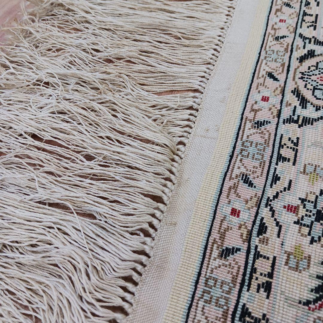 専用Y2811 シルク100% 細密手織り100万ノット ペルシャ絨毯