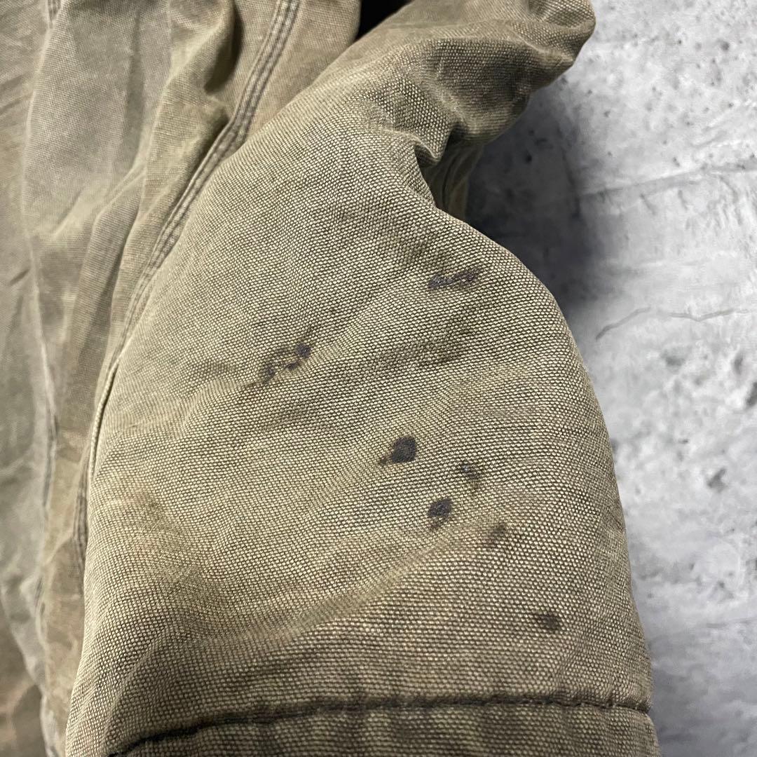 carharrt カーハート　ダックジャケット　古着　カーキ　ビンテージ　XL