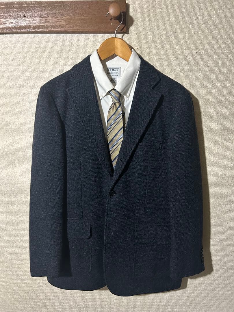❤️New Yorker British tweed jacket Navy