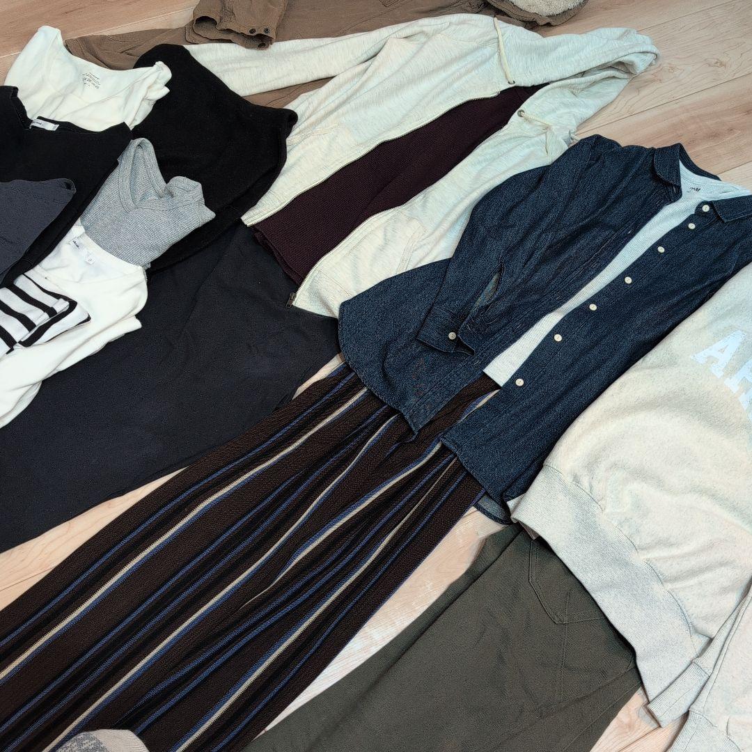 レディース　長袖カジュアルコーデまとめ売り　新品あり　Lサイズ　パーカー　デニム