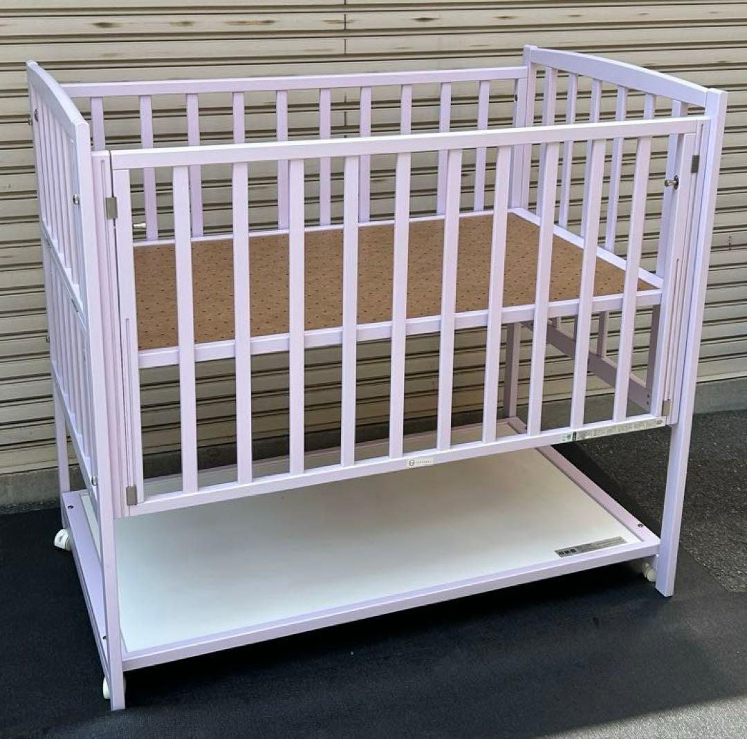 【配達・引取】ヤマサキ　ハイタイプ　ツーオープン　ベビーベッド