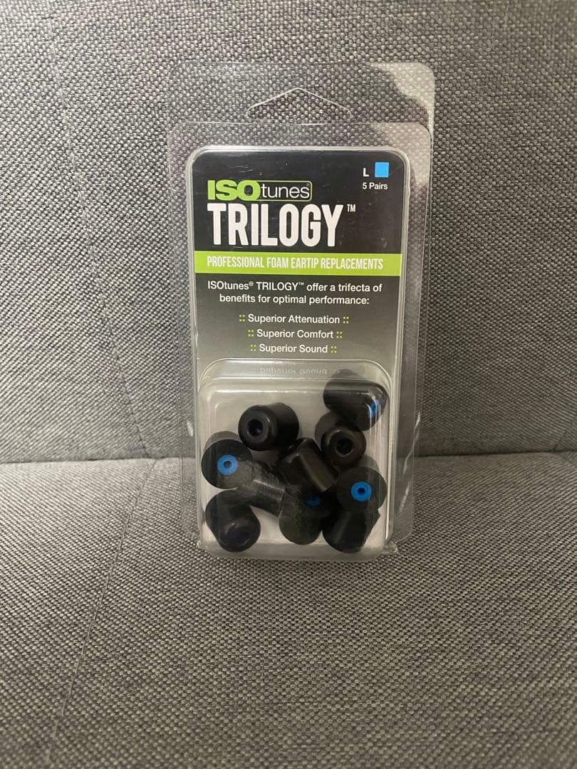 ISOtunes TRILOGY 交換用イヤーピース S,M,Lサイズ 5ペア