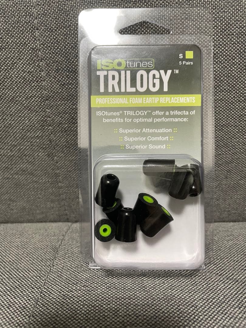 ISOtunes TRILOGY 交換用イヤーピース S,M,Lサイズ 5ペア