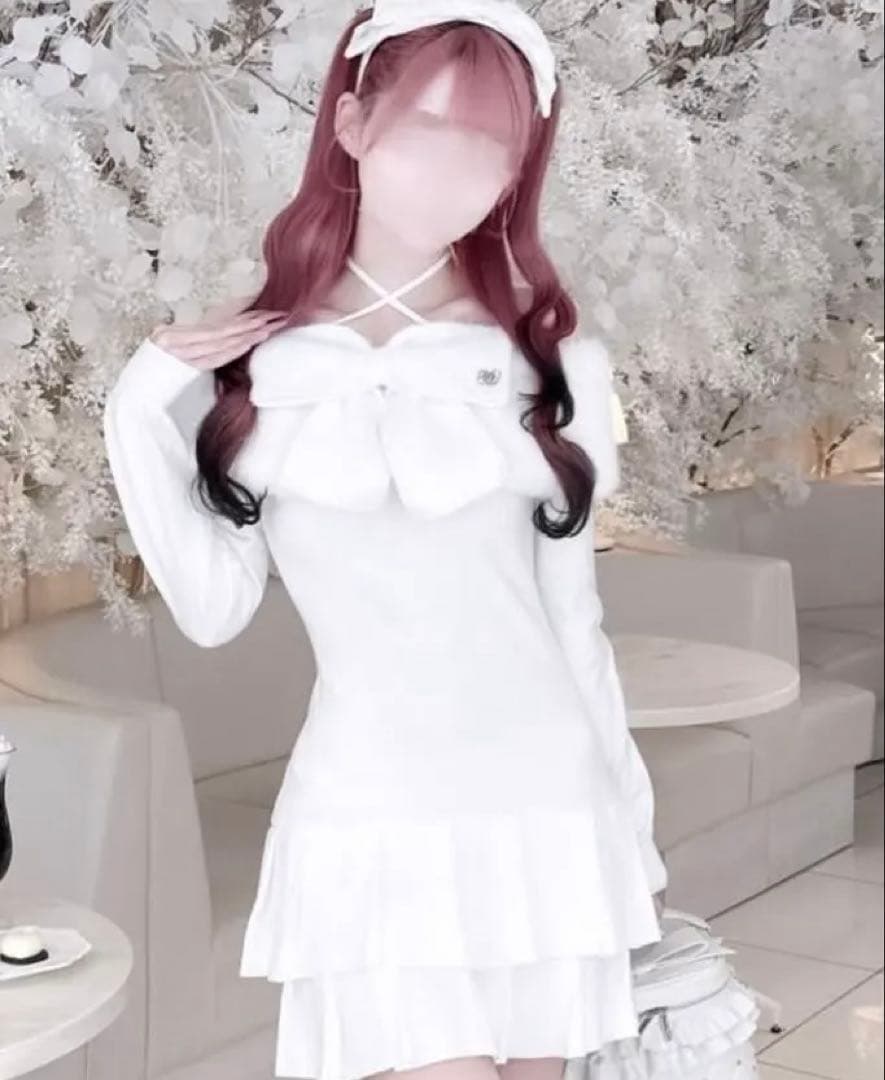 honey mew ビッグリボンクロスオフショルワンピ ミシェルマカロン 完売品