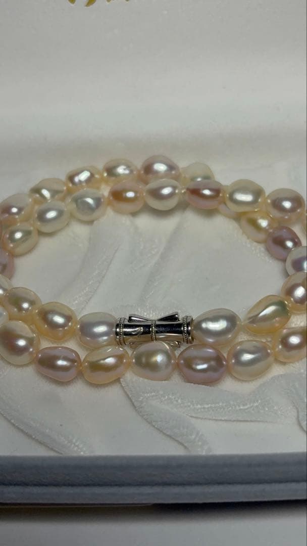 【極美品】TASAKI 田崎真珠 パールネックレス マルチカラー 鑑別書 箱