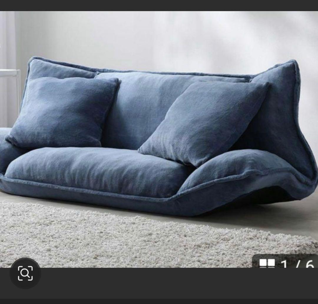 専用出品です リクライニングフロアソファ 2人掛け ソフト生地　ソファーの送料