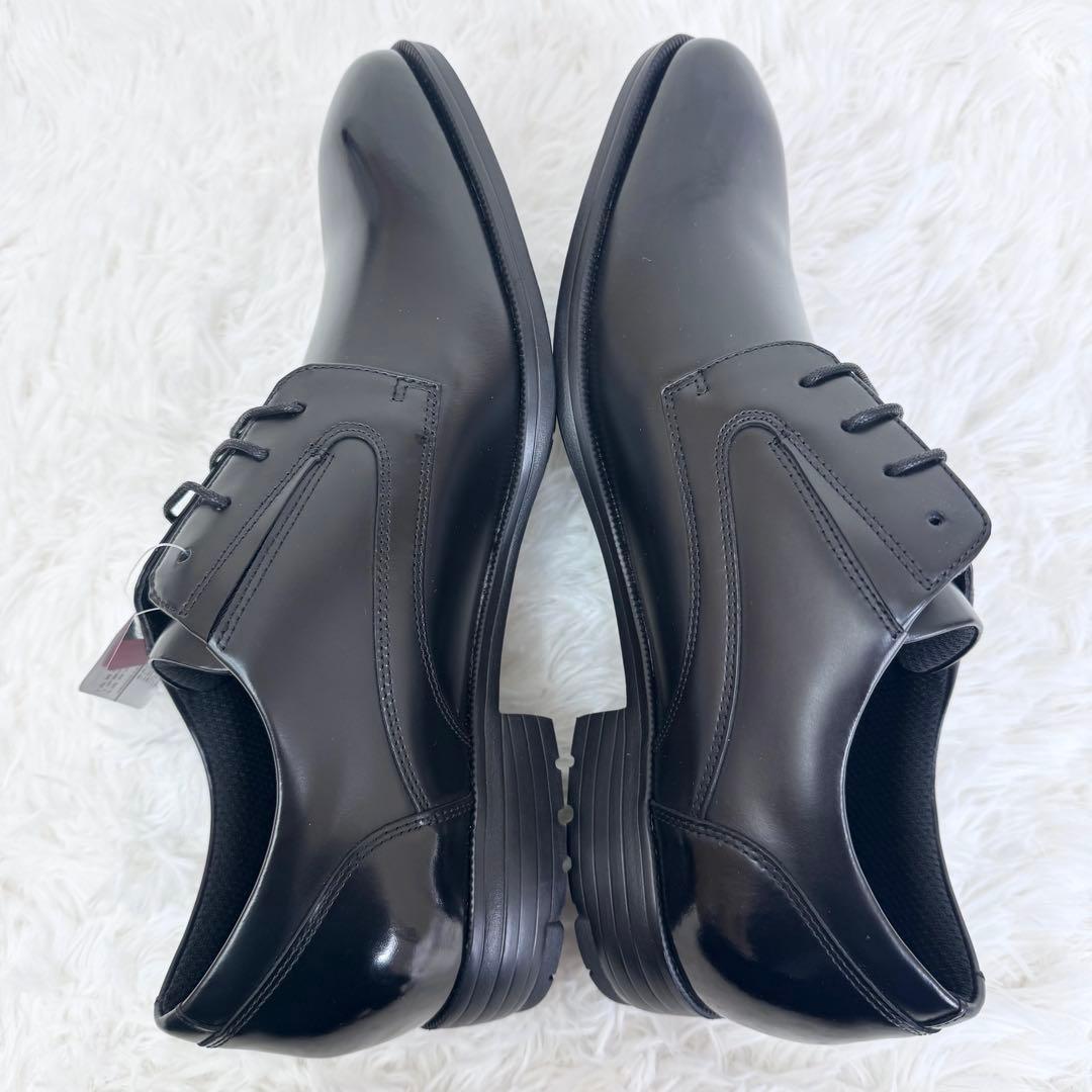 【新品タグ付】テクシーリュクス ビジネスシューズ 25.5 プレーントゥ 黒