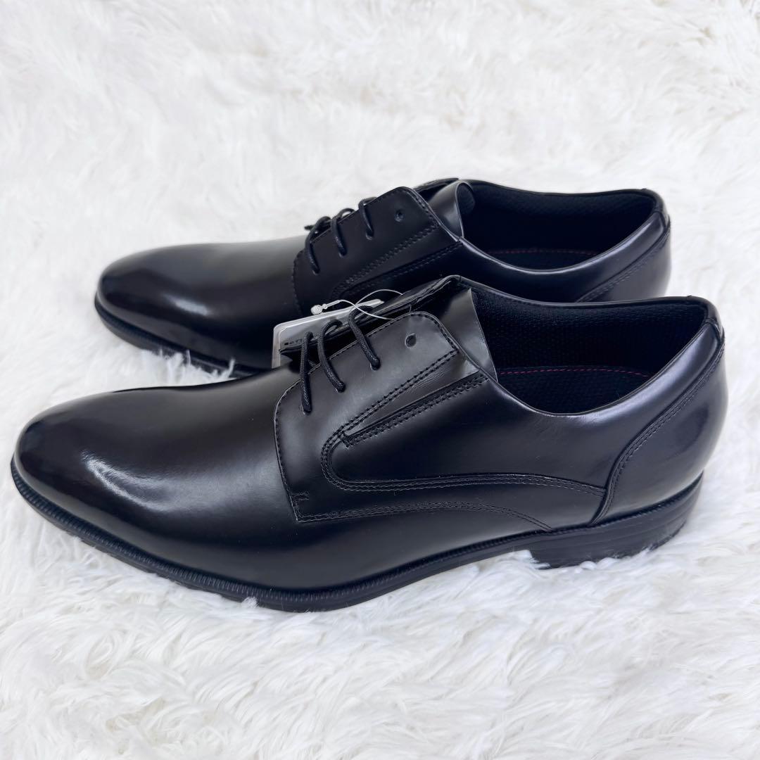 【新品タグ付】テクシーリュクス ビジネスシューズ 25.5 プレーントゥ 黒