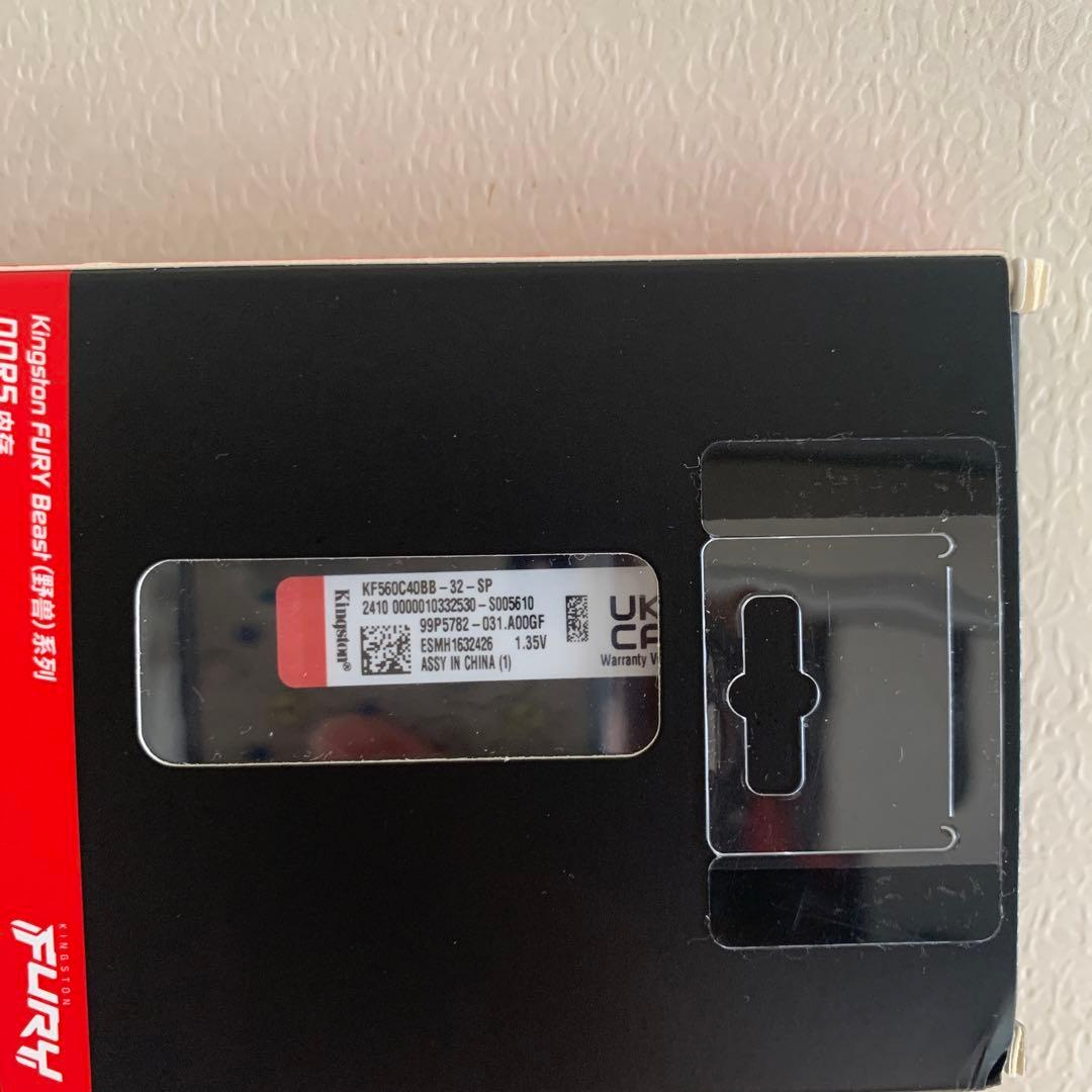 Kingston FURY Beast DDR5 メモリー6000Mhz-32g