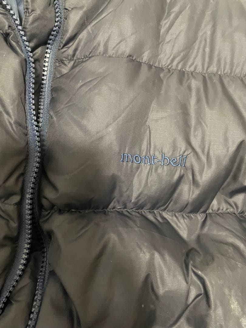 mont-bell 90s リバーシブルダウンジャケット 黒 紺