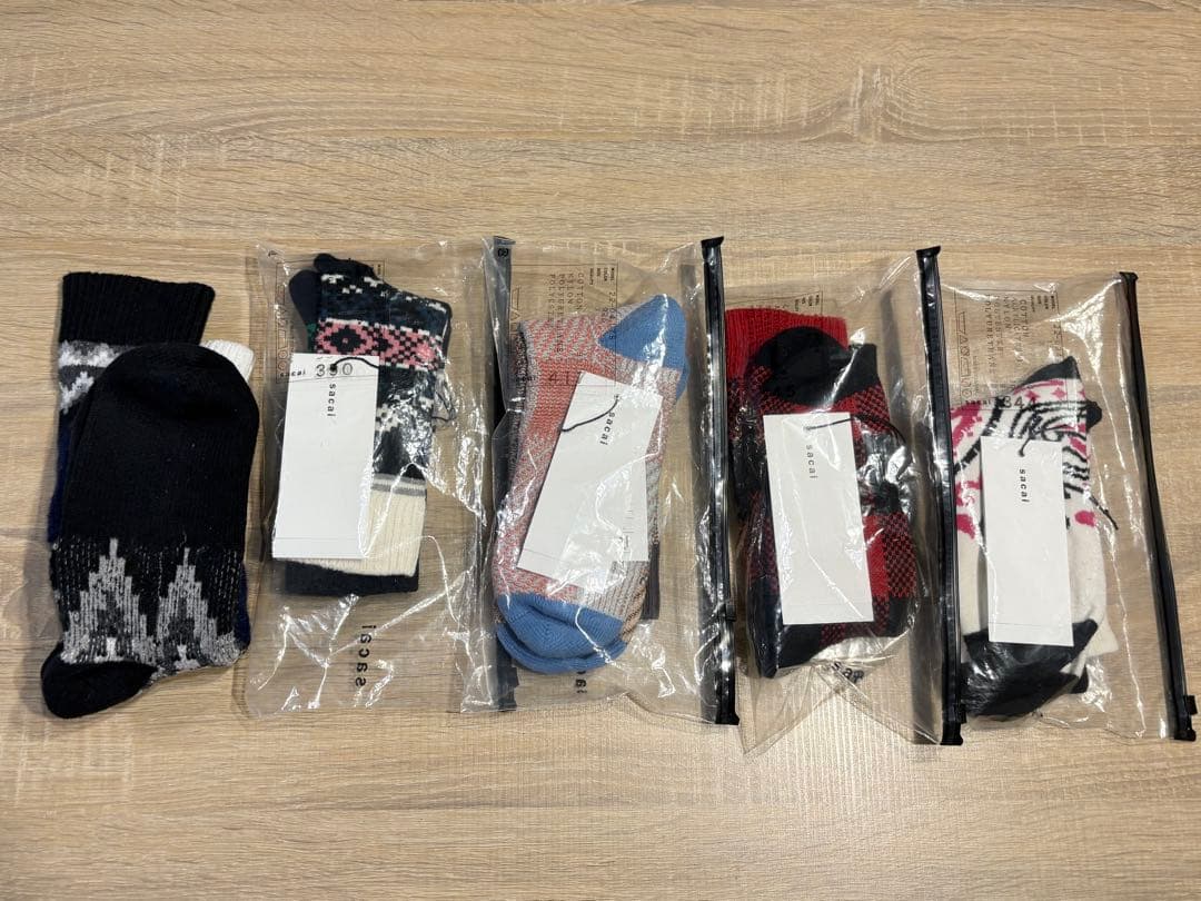 sacai ソックス靴下5点セット 総額３２，０００円相当