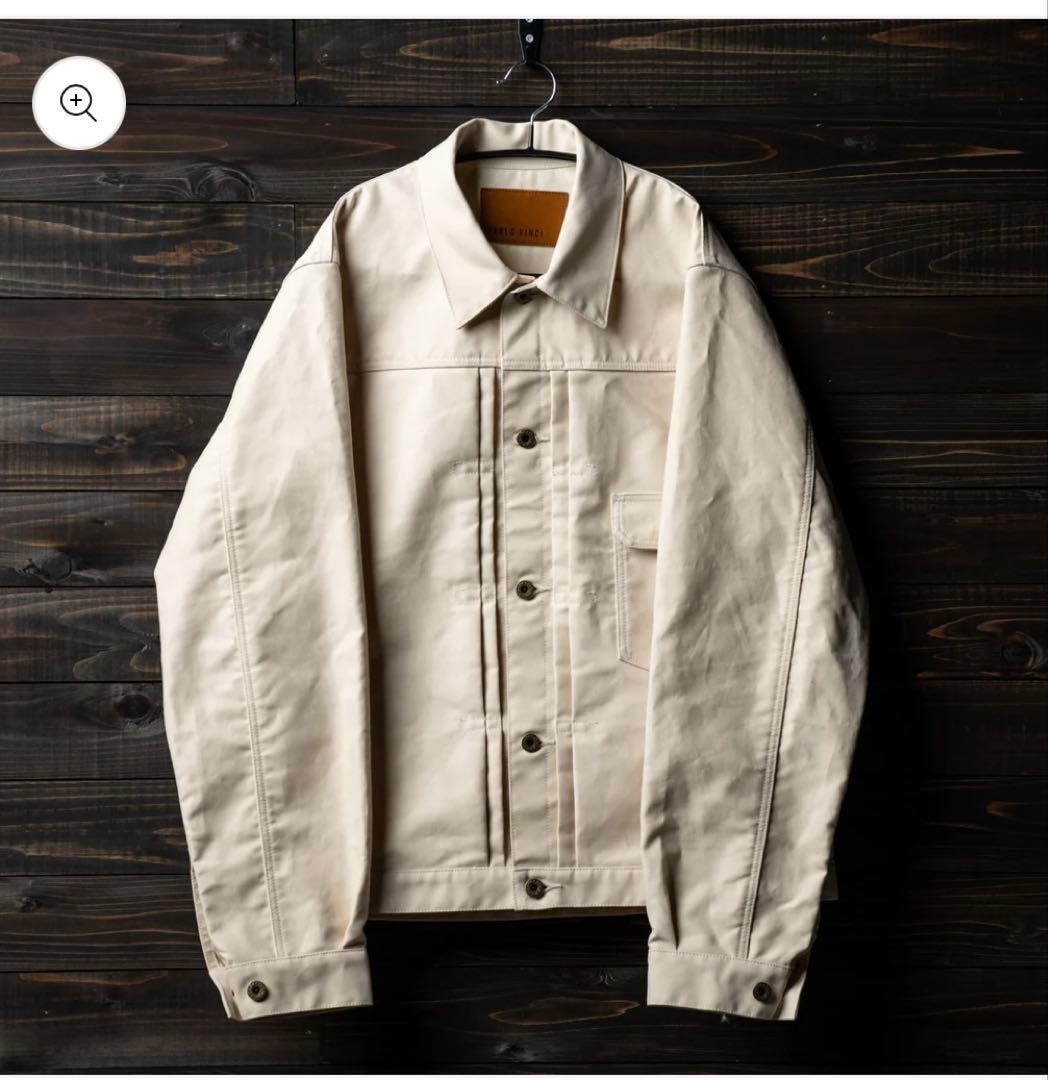 ジャケット・アウター PABLO VINCI Oiled Chino Trucker Jacket