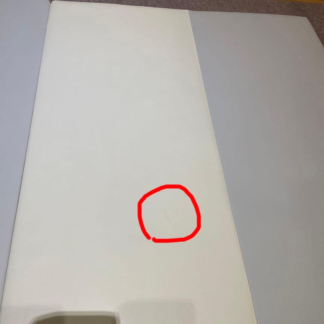 carazプレイマット　120×160×4cm ホワイト×グレー