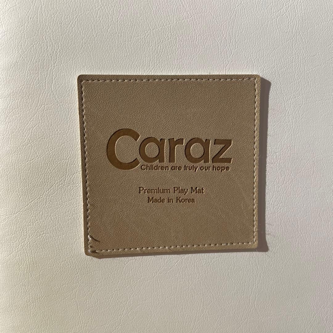 carazプレイマット　120×160×4cm ホワイト×グレー