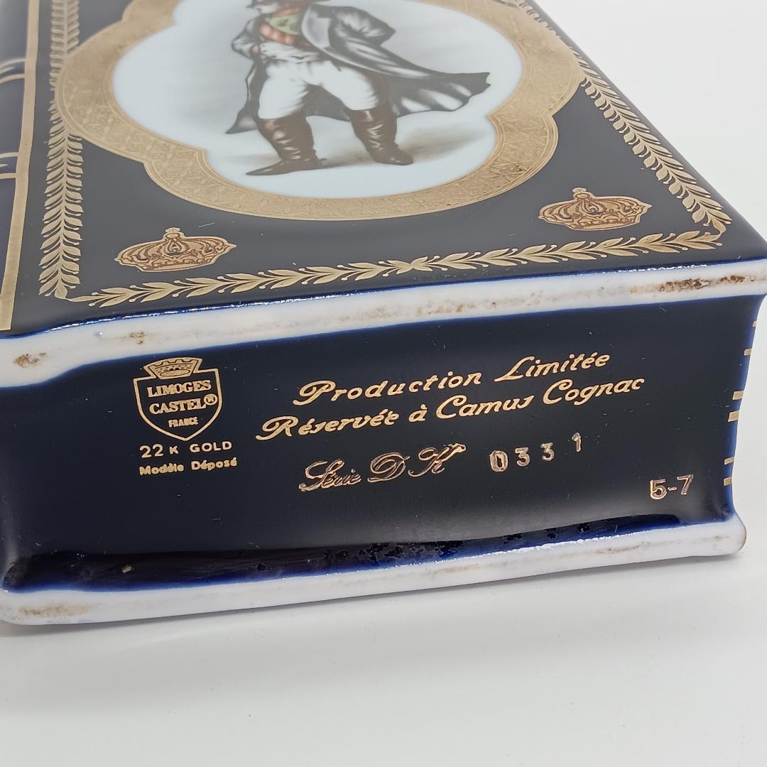 ２本セット CAMUS NAPOLEON ブック 陶器ボトル 青 白×緑