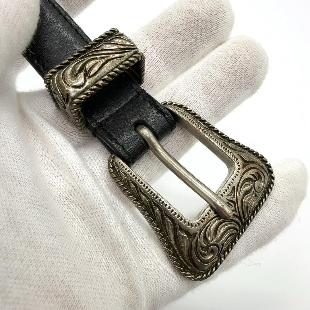 ◇サンローラン◇レザー/ウエスタンバックル/ベルト/Saint Laurent