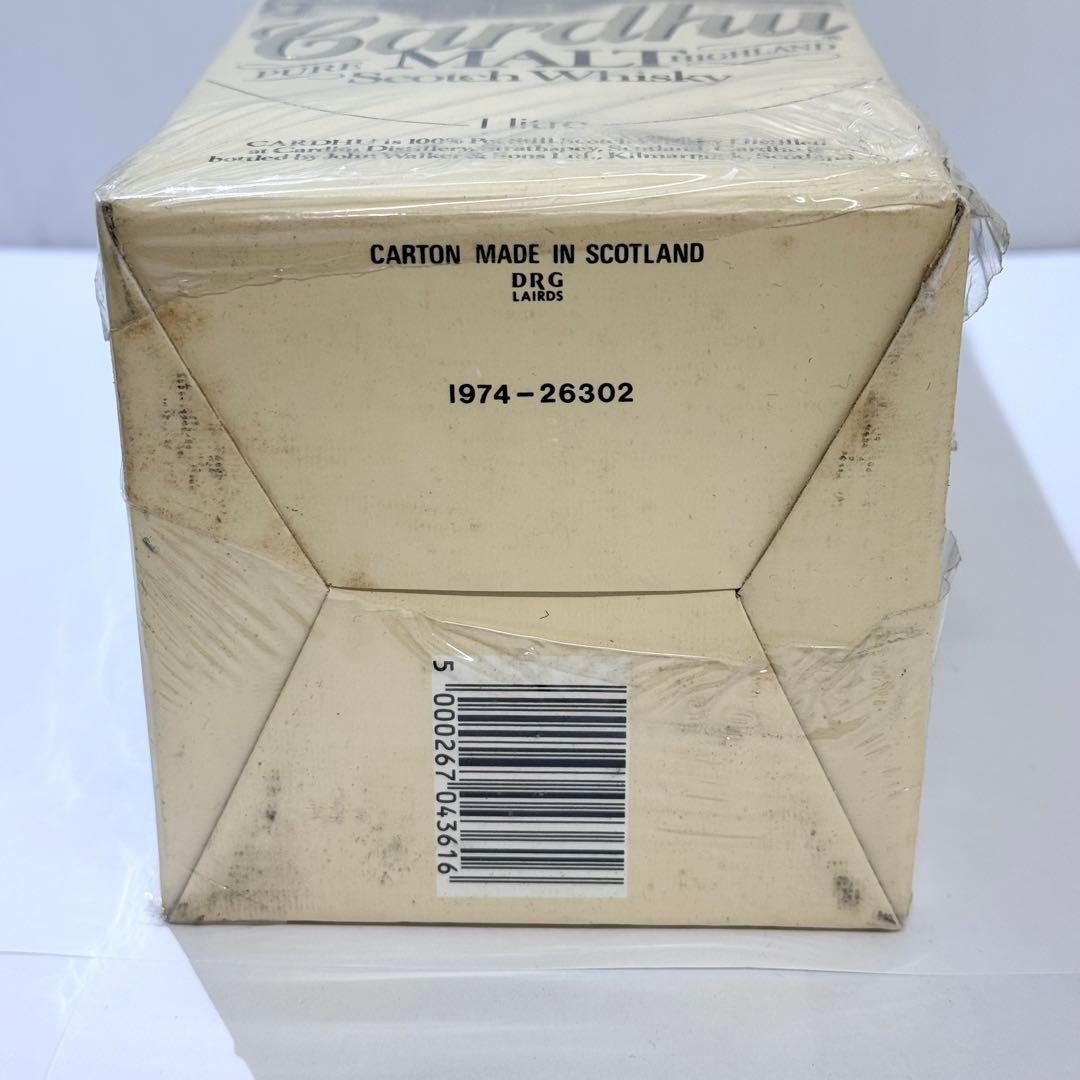 未開封 レア Cardhu カーデュ ウイスキー 43% 1L オールドボトル