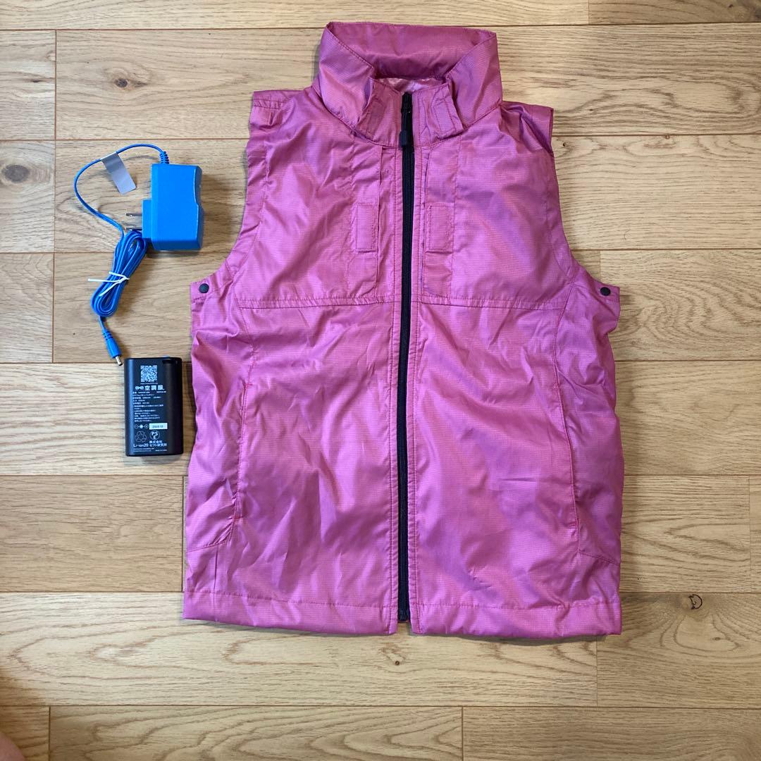 ファン付きピンクベスト（バッテリー付き）　空調服
