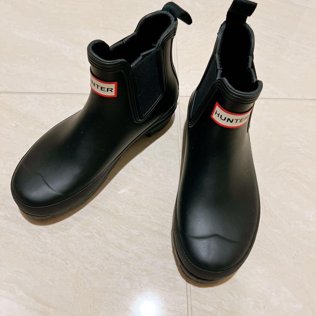 ★美品★HUNTER ハンター　オリジナルチェルシー　レインブーツ　ショート