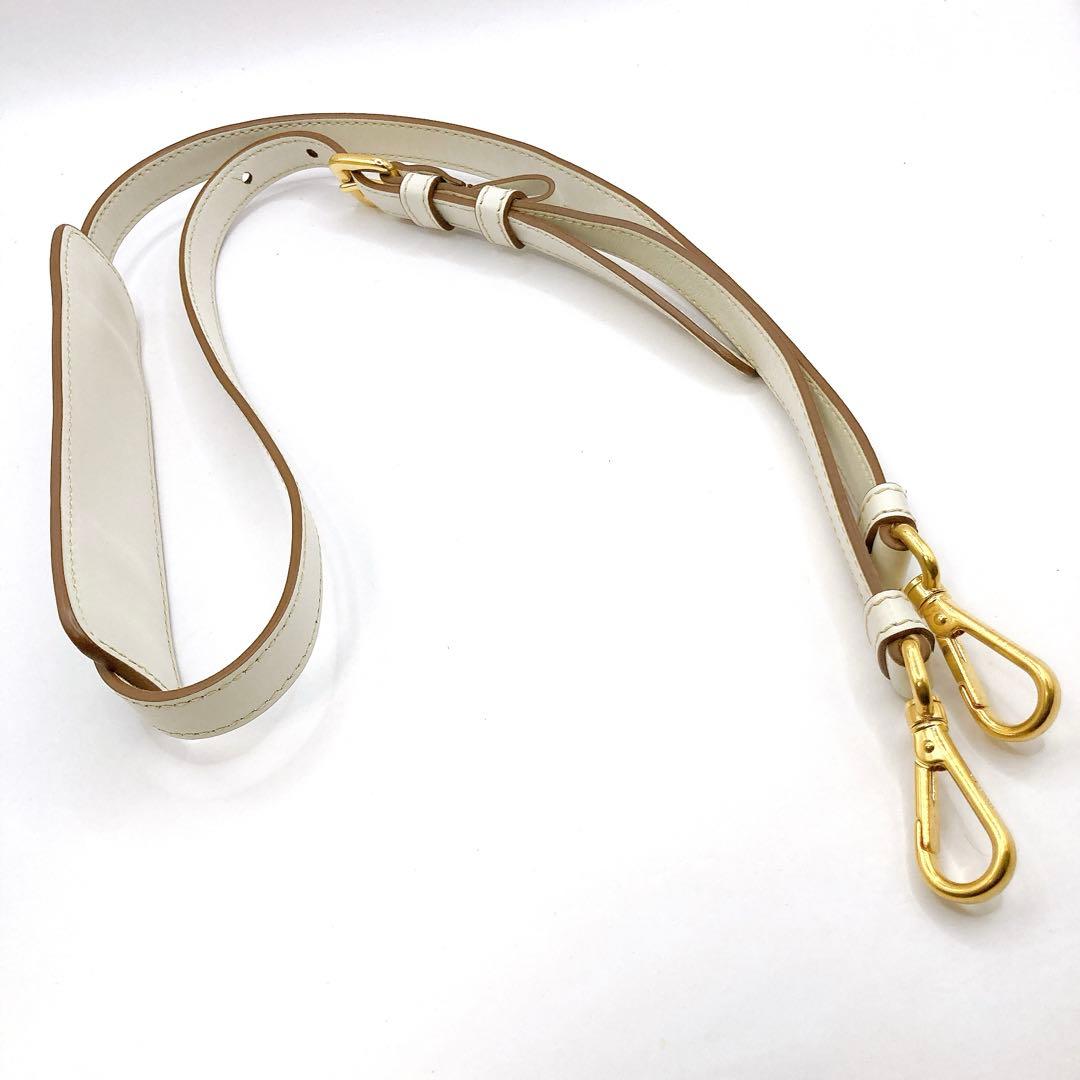 美品✨PRADA プラダ　ショルダーストラップ　レザー　ゴールド金具　ロング