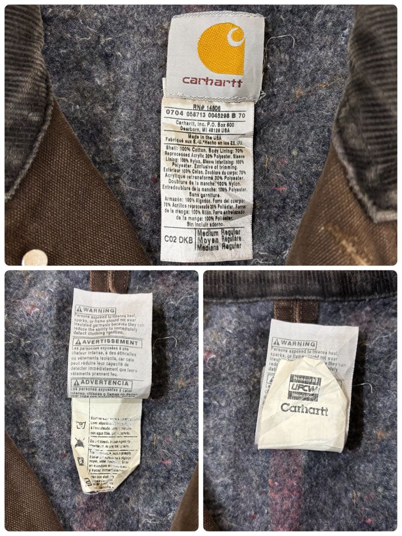 Carhartt(カーハート)チョアコート カバーオール ダークブラウン USA