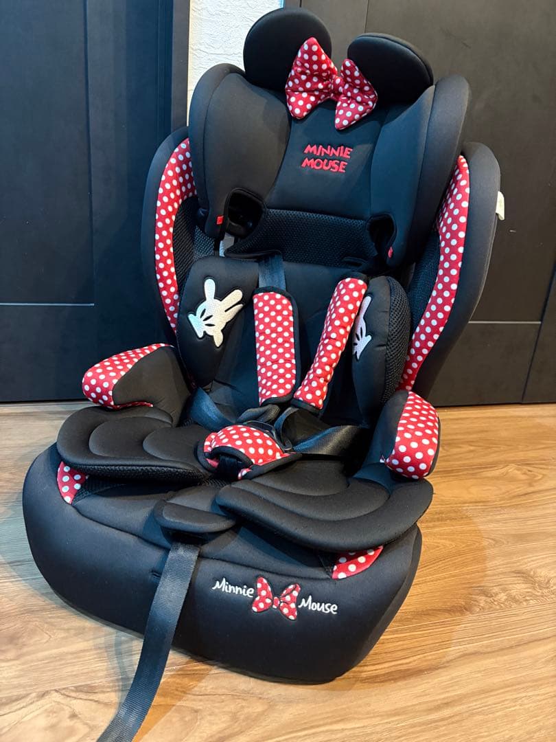 ミニーマウス　ジュニアシート　取扱説明書付き