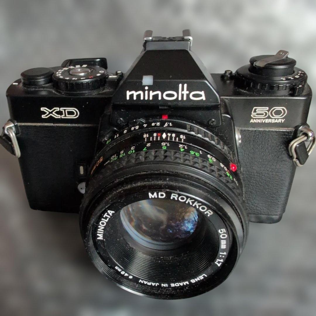 ミノルタ MINOLTA XD 50アニバーサリージャンク一眼レフブラック　レア