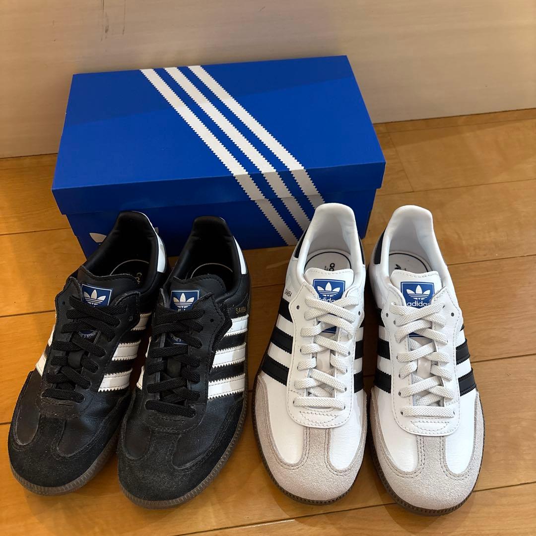 adidas Samba ブラック ホワイト スニーカー