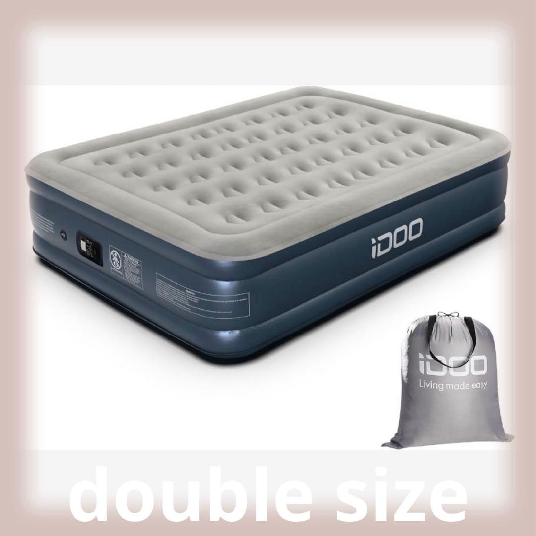 iDOO エアーベッド エアマット ダブルサイズ エアベッド 電動ポンプ内蔵