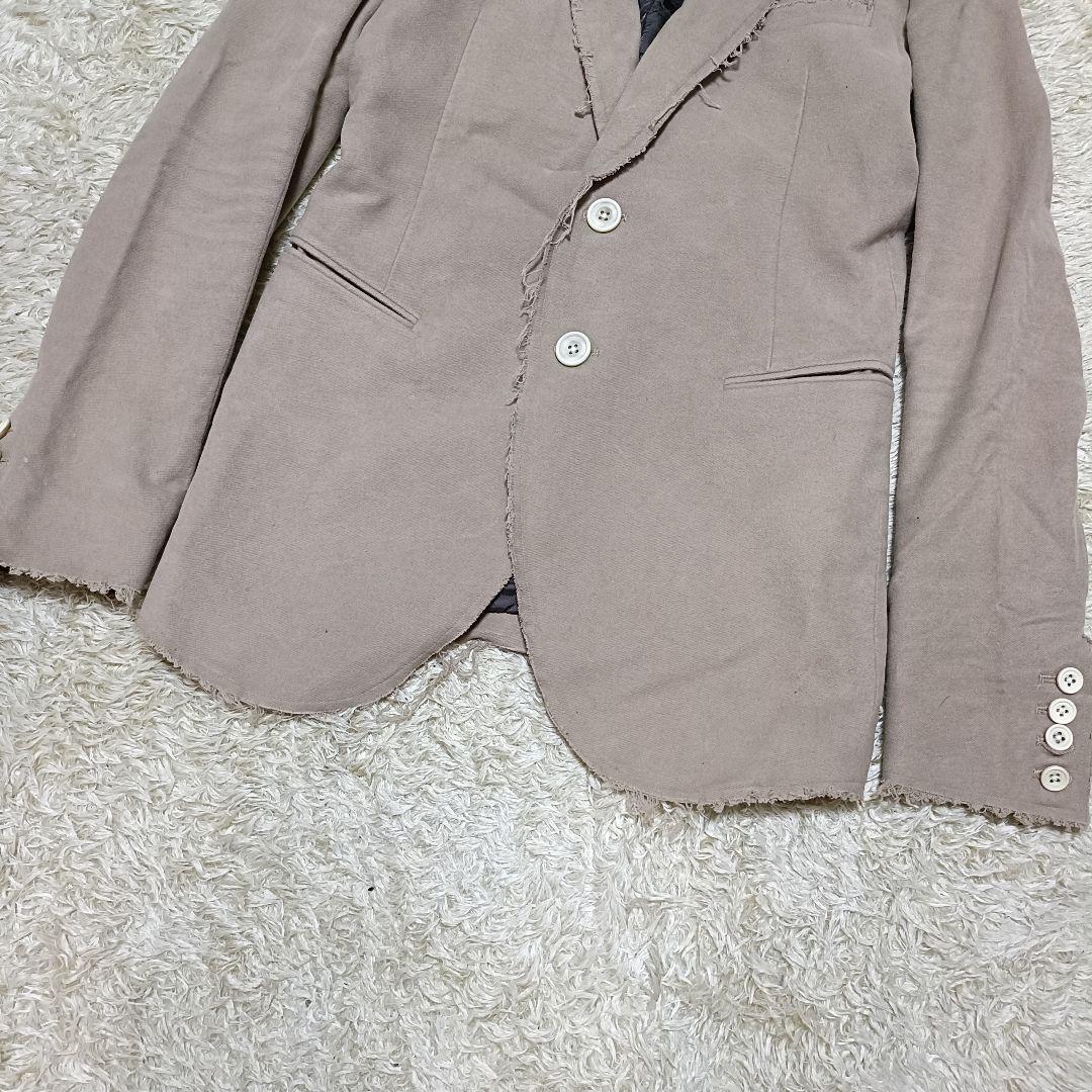 美品 ルグランブルー JK-4 1 テーラードジャケット ベージュ フリンジ