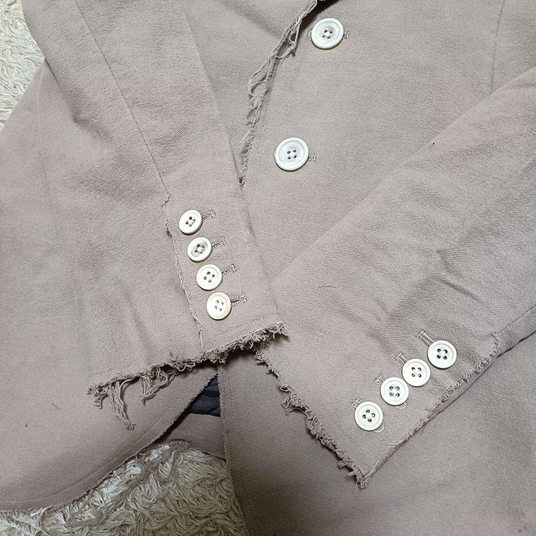 美品 ルグランブルー JK-4 1 テーラードジャケット ベージュ フリンジ