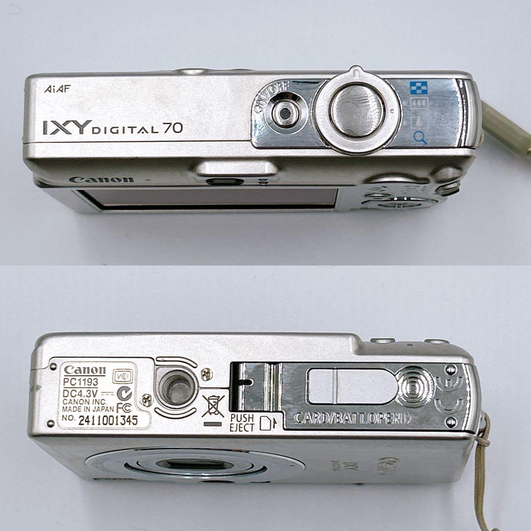 ☆美品☆【Canon】IXY DIGITAL 70 コンデジ シルバー 動作品