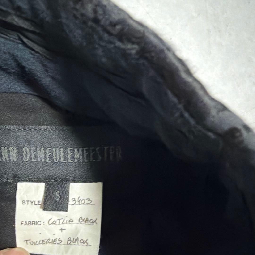 Ann Demeulemeester ブラック スラックス S