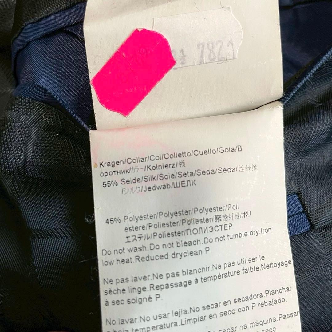 【ヒューゴボス】テーラードジャケット コロンボ 黒 48 カシミヤ