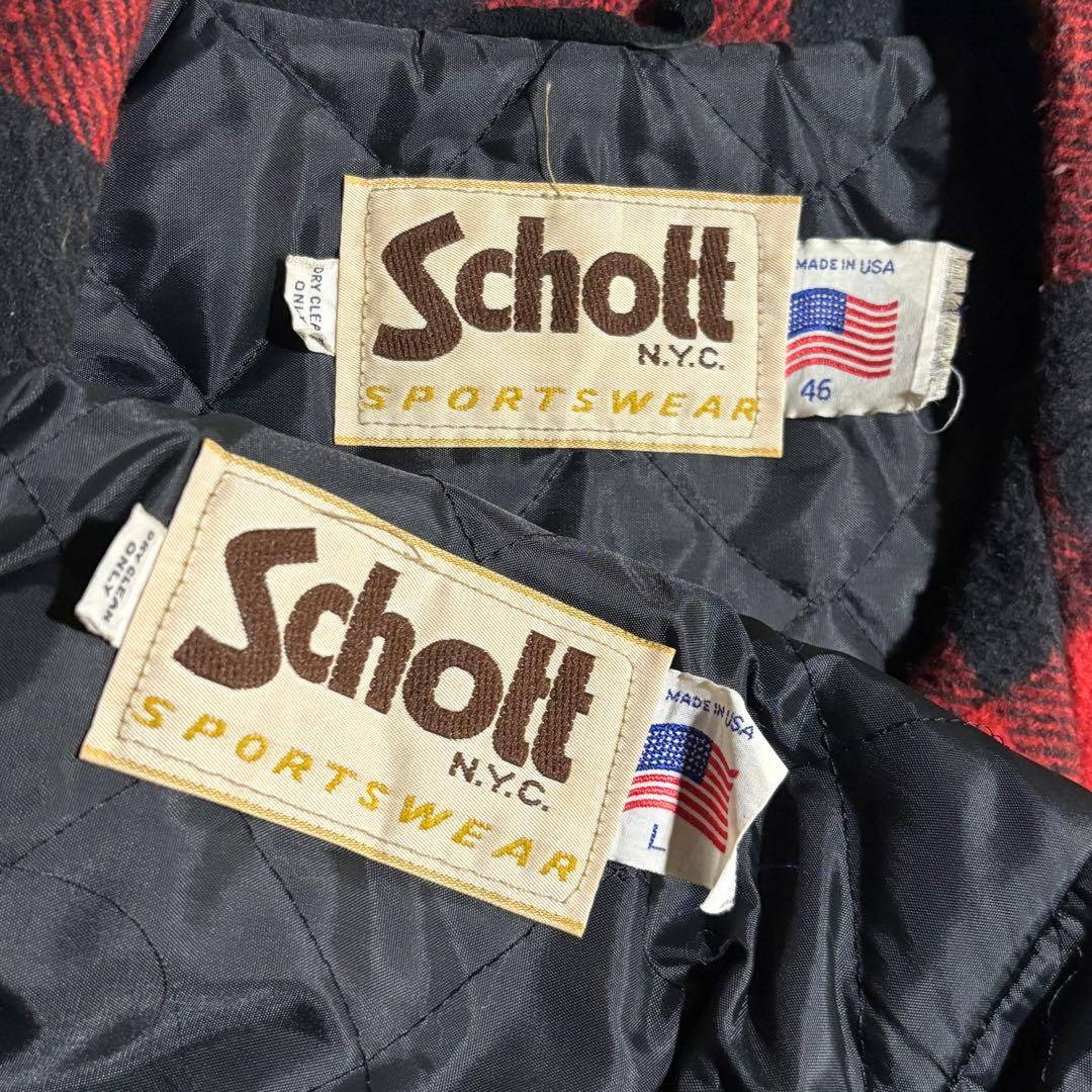 完品 80s - Schott ショット　ハンティングジャケット セットアップ