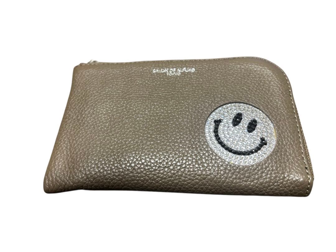 SALON DE ALFURD TOKYO スマイル レザー L字ファスナー財布