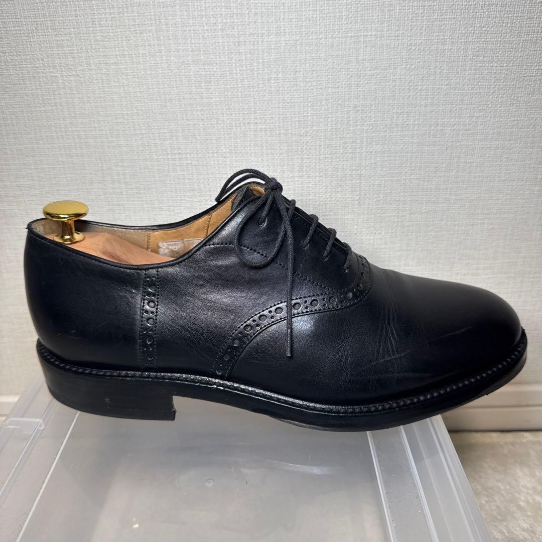 17 美品　ラルフローレン　イタリア製　革靴　25EE レザーシューズ　ブラック