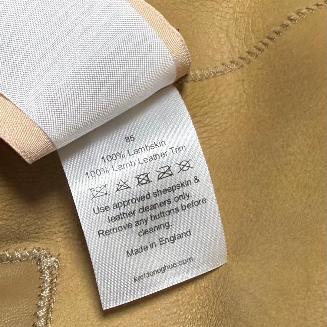 未使用品 KARL DONOGHUE ムートン ミディアムジレ ファージレ