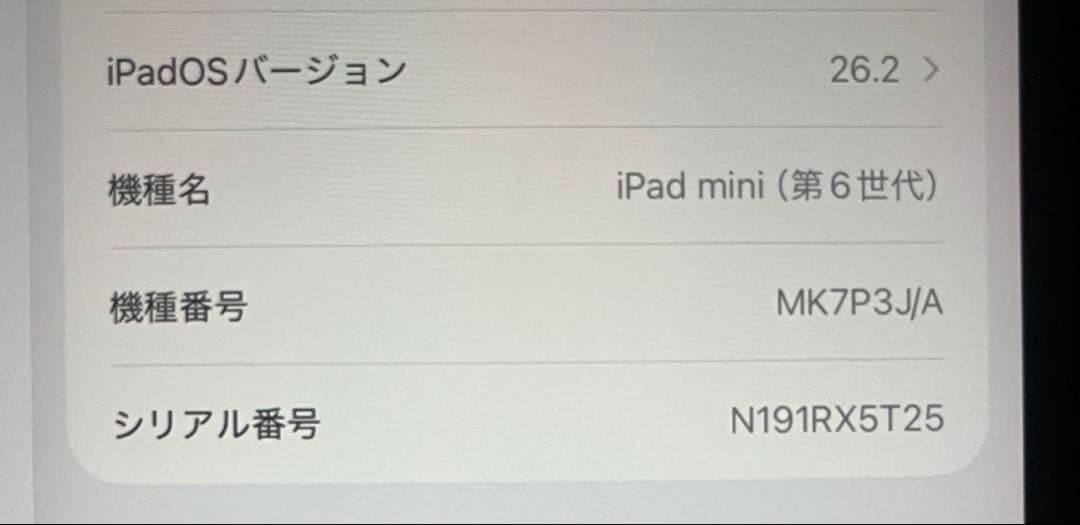 ［中古］iPadmini 64GB 第6世代