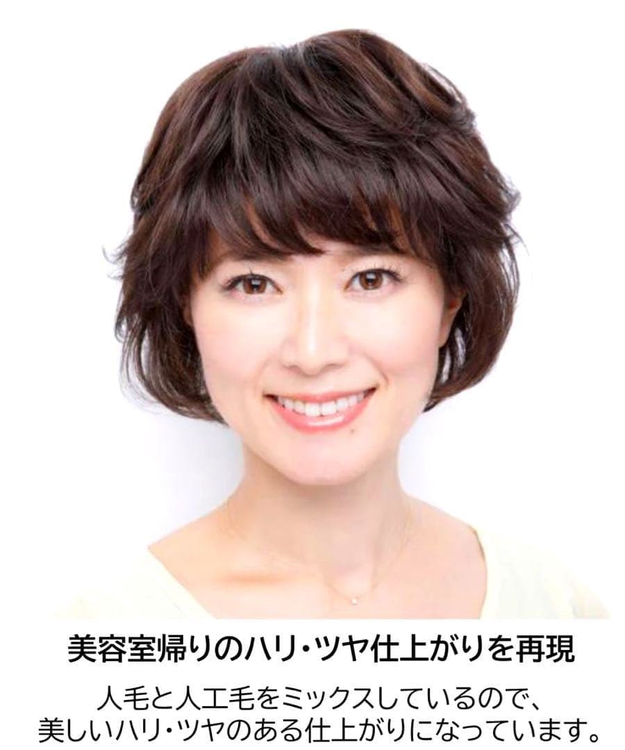坂巻哲也フルウィッグ　人毛ミックス