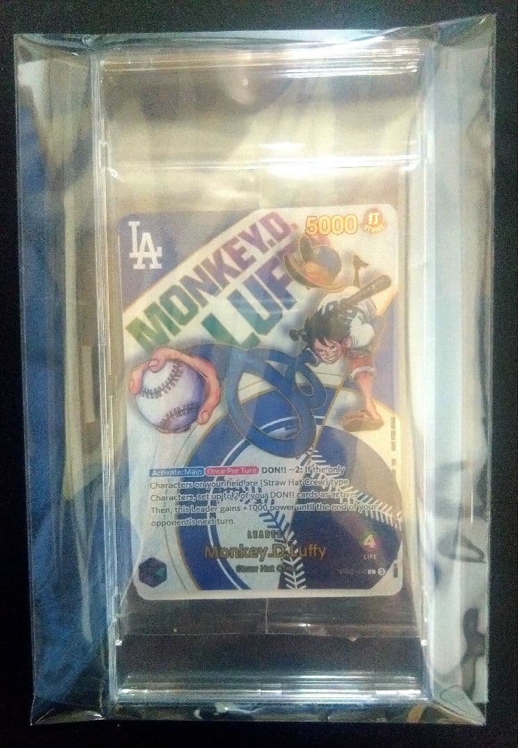 ※新品未開封高騰中※　海外限定 ドジャース　ルフィ ワンピースカード プロモ