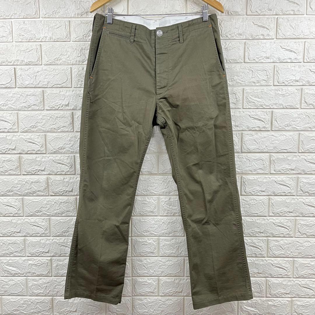 美品　visvim ヴィズヴィム　HIGH-WATER チノパンツ　M カーキ