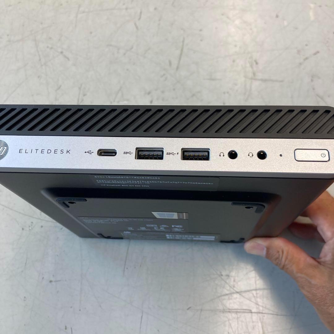ミニPC #O HP EliteDesk800G4DM 35W i7 16G SSD256