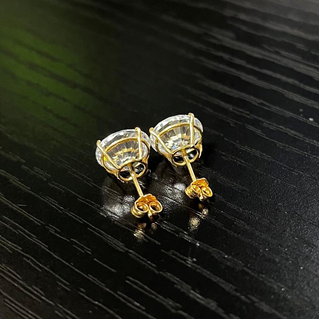 AVALANCHE アバランチ 14Kイエローゴールド スタッズピアス 9mm