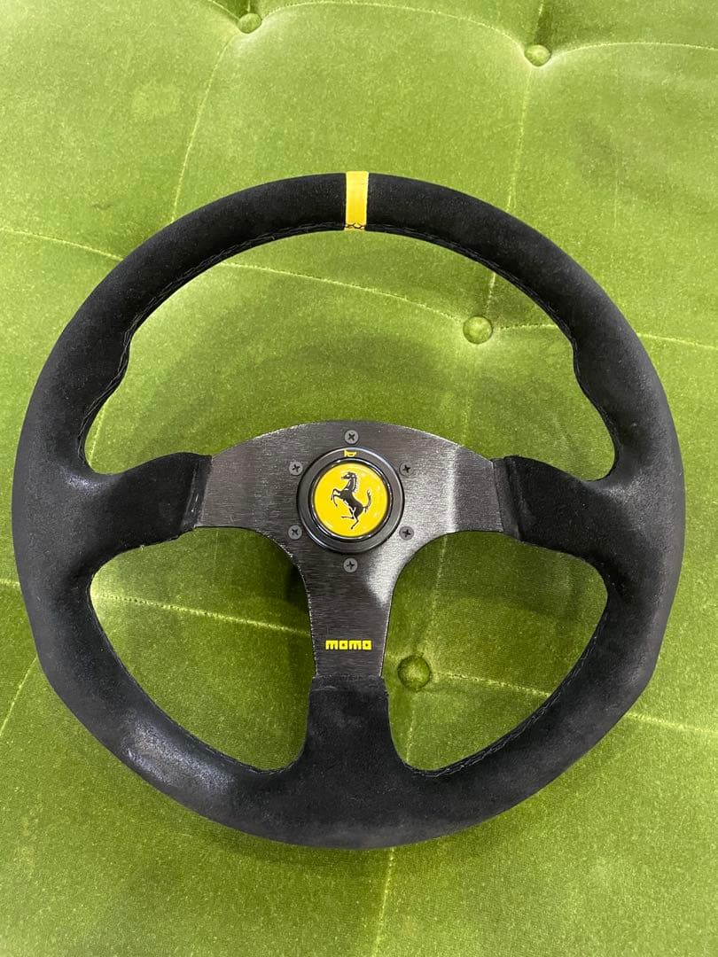 フェラーリF355外し スエード革　ステアリング&ボス付き　美品！