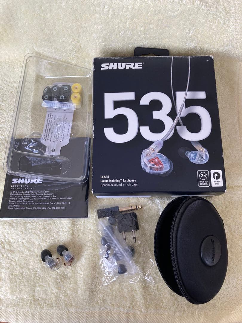 SHURE イヤホン SE535 クリア