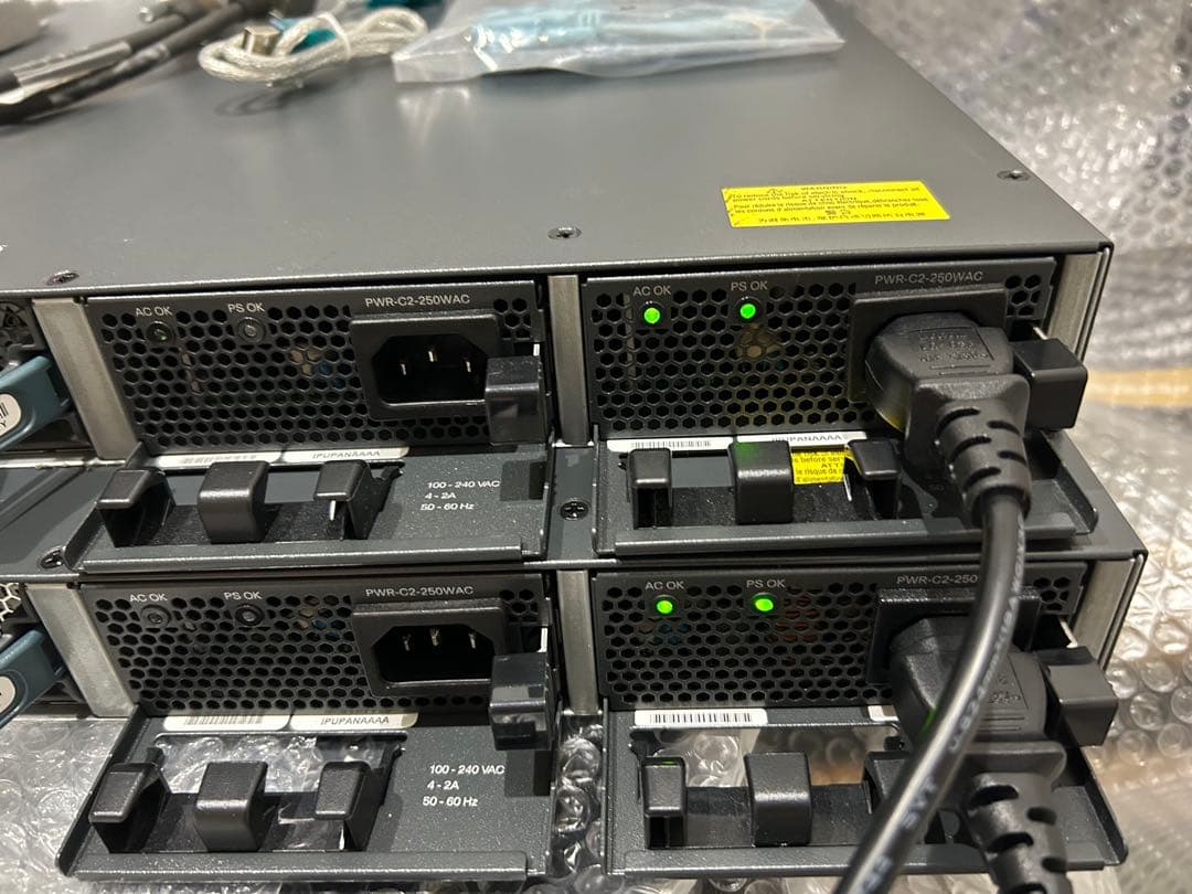 【CCNA、CCNP】2台セット スタックCisco L3スイッチ3650
