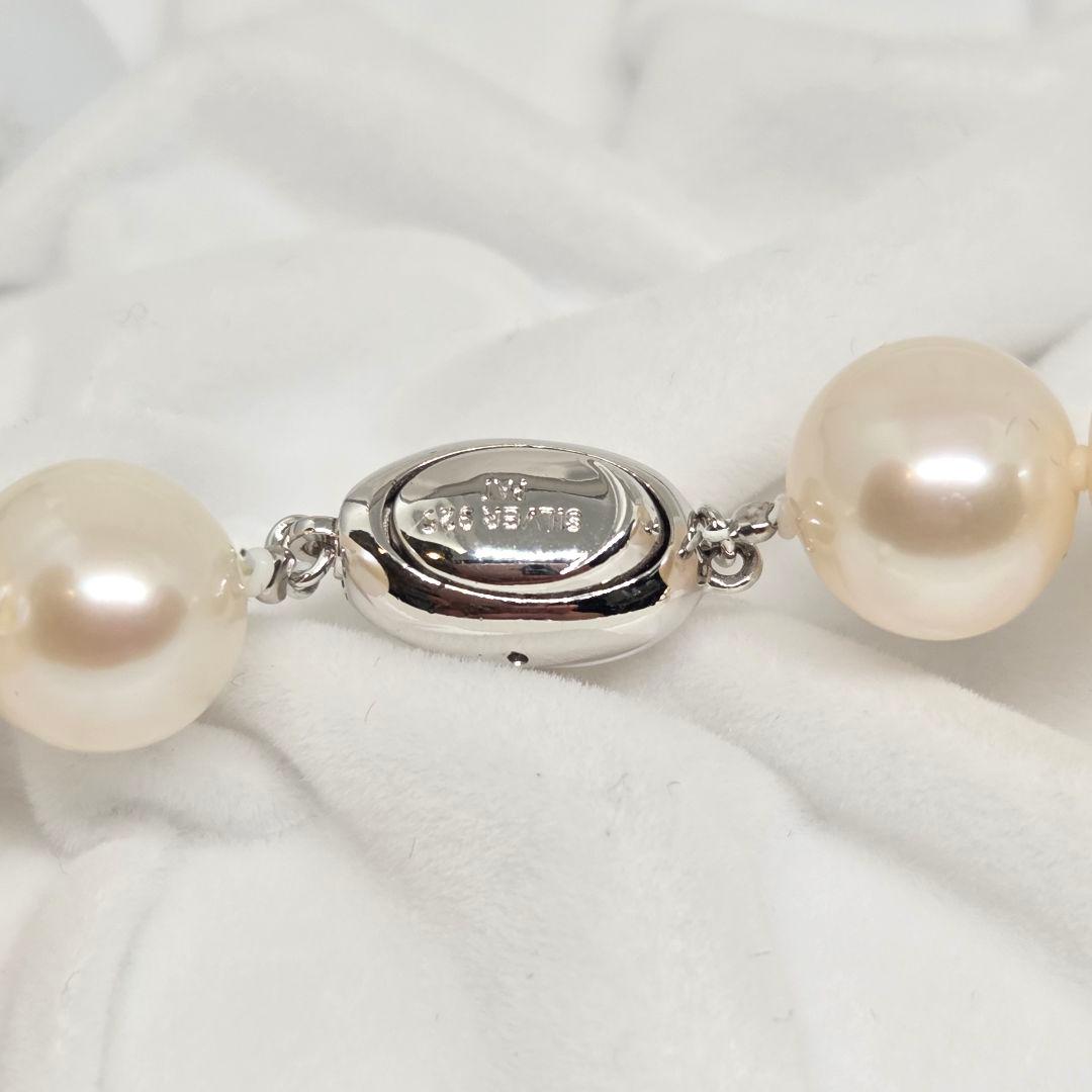 超大玉　本真珠 パール　ネックレス シルバー留め具　12mm